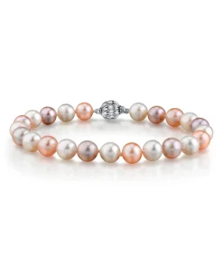 7.0-7.5mm Multicolor Freshwater Pearl Bracelet - AAA Quality