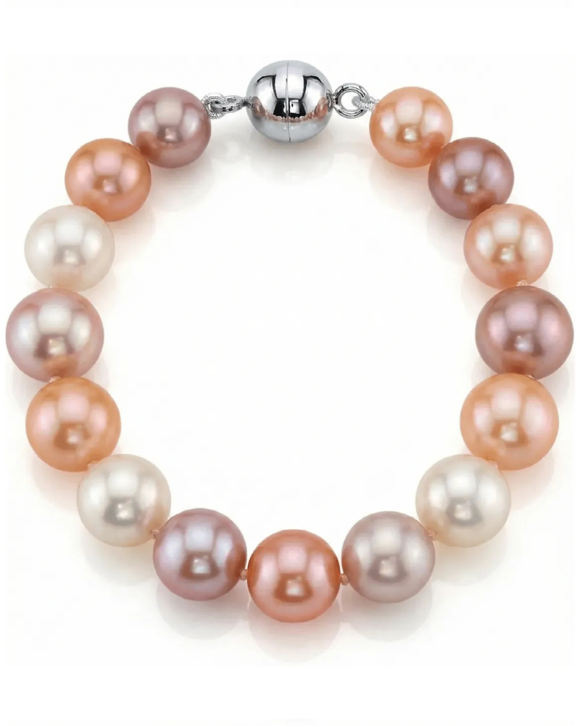 9.5-10.5mm Multicolor Freshwater Pearl Bracelet - AAAA Quality