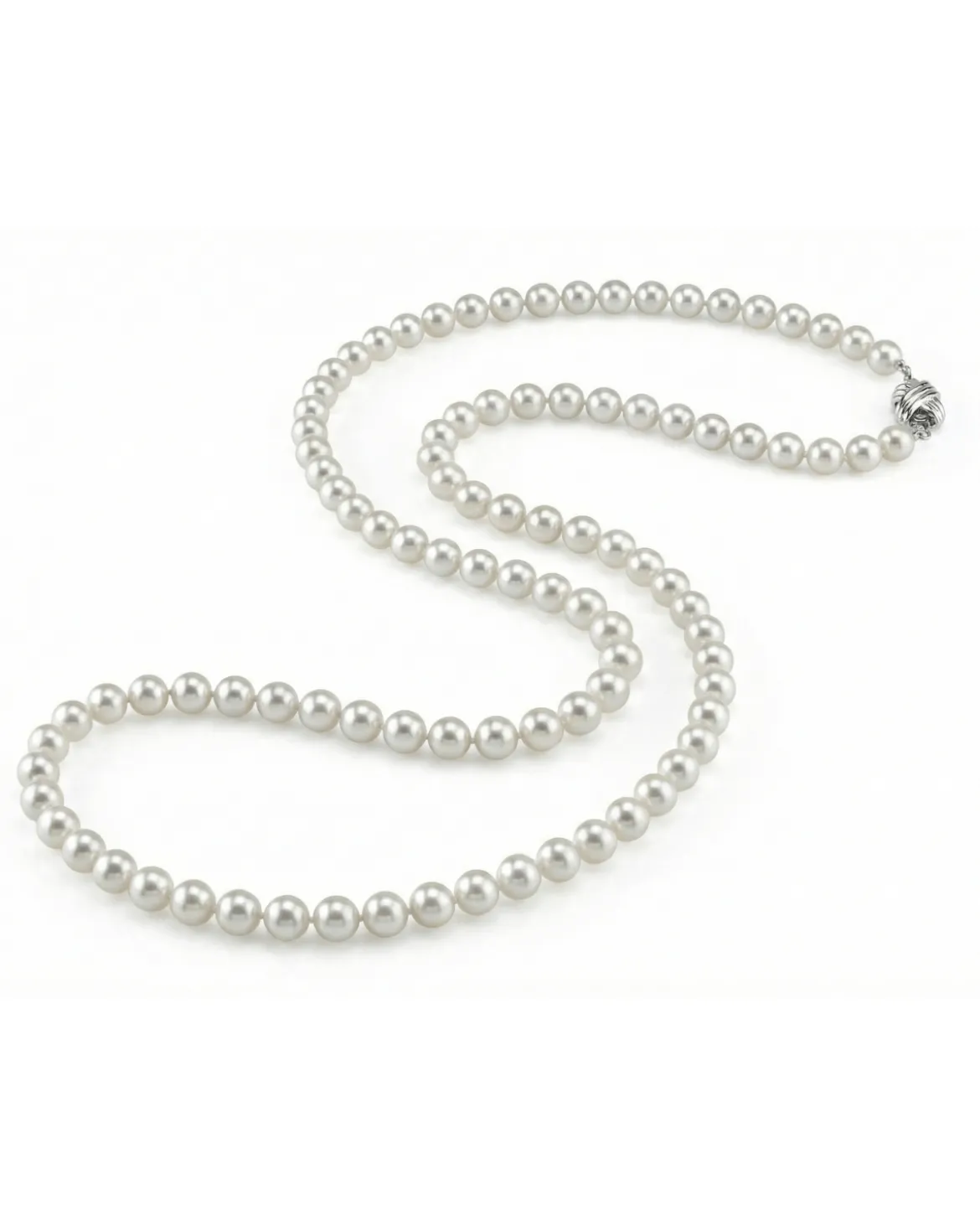 8.0-8.5mm Opera Length Freshwater Pearl Necklace