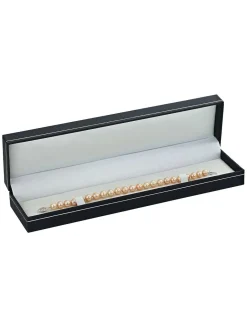 8.5-9.5mm Peach Freshwater Pearl Bracelet - AAA Quality