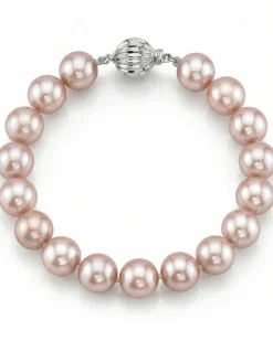 9.5-10.5mm Pink Freshwater Pearl Bracelet