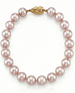 8.0-8.5mm Pink Freshwater Pearl Bracelet - AAAA Quality
