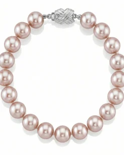 8.0-8.5mm Pink Freshwater Pearl Bracelet - AAA Quality