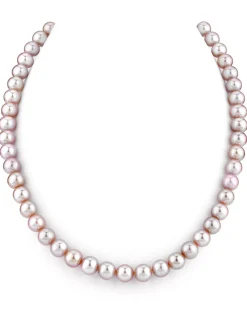 7.0-7.5mm Pink Freshwater Pearl Necklace - AAA Quality
