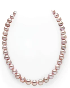 9.5-10.5mm Pink Freshwater Pearl Necklace - AAA Quality