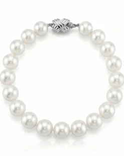 8.5-9.5mm White Freshwater Pearl Bracelet - AAA Quality