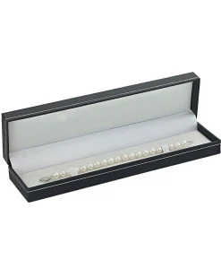 9.5-10.5mm White Freshwater Pearl Bracelet - AAAA Quality