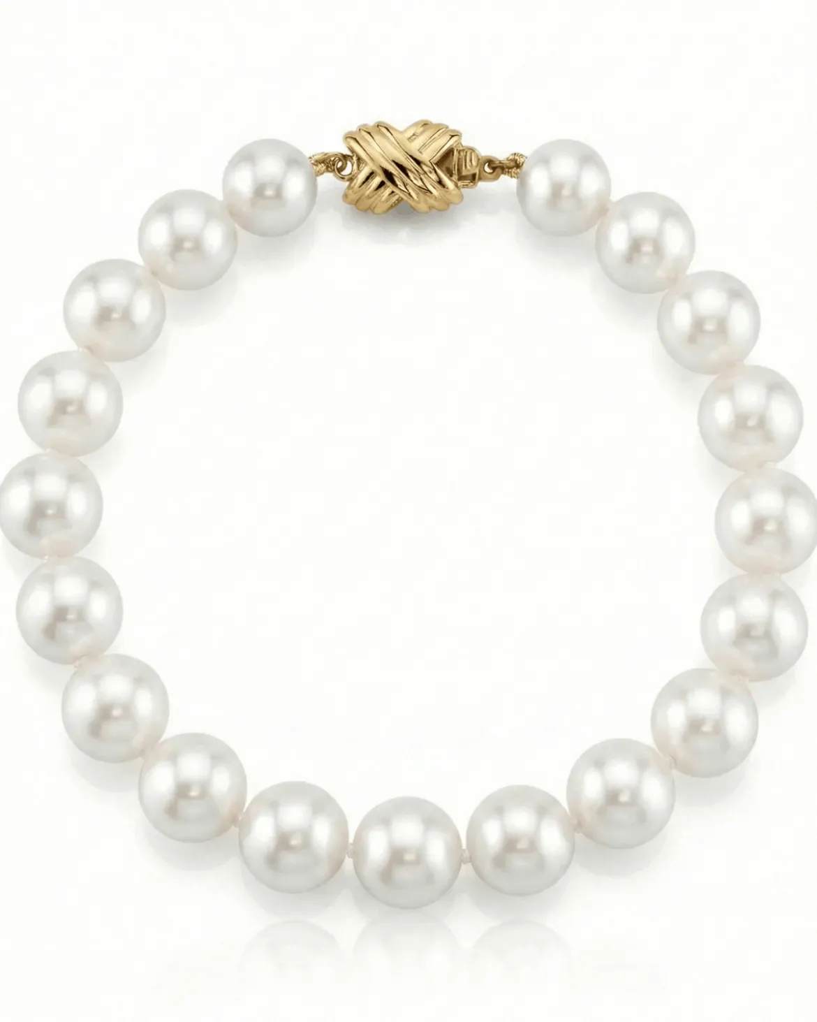 8.5-9.5mm White Freshwater Pearl Bracelet - AAAA Quality