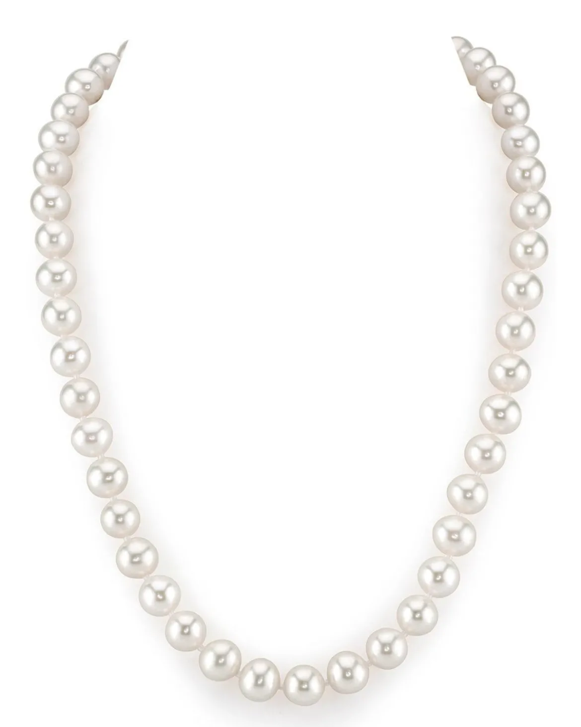 8.5-9.5mm White Freshwater Pearl Necklace - AAA Quality