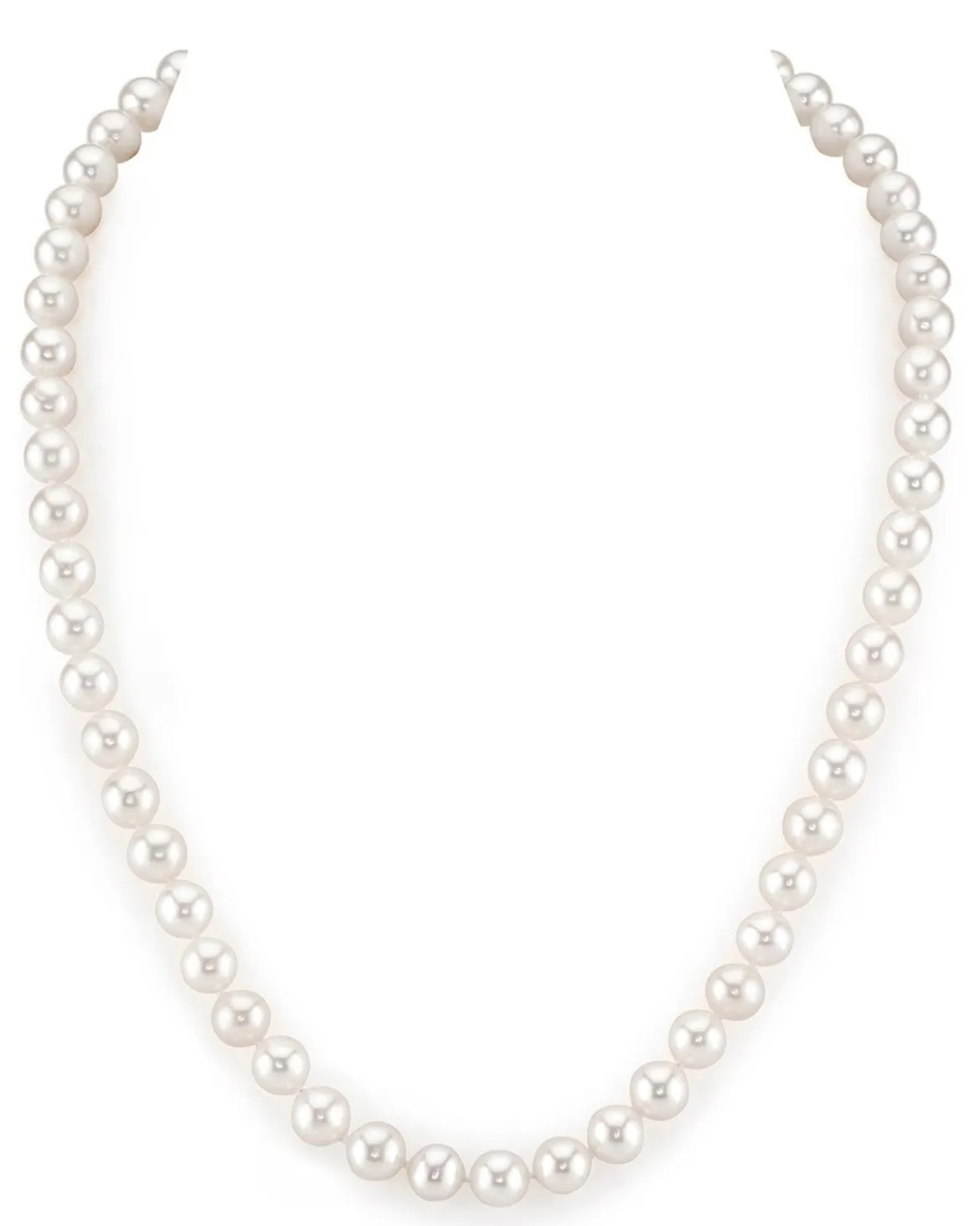 6.5-7.0mm White Freshwater Pearl Necklace - AAA Quality