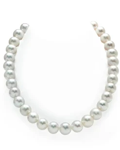 11.5-12.5mm White Freshwater Pearl Necklace - AAA Quality