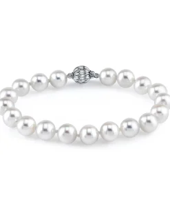 7.0-7.5mm White Freshwater Pearl Bracelet - AAAA Quality
