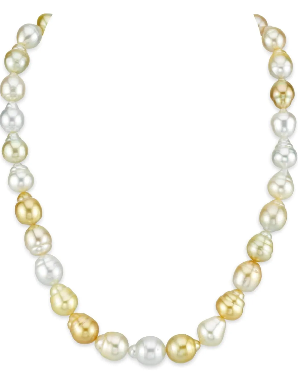 Multicolor South Sea Baroque Pearl Necklace, 9.0-11.0mm