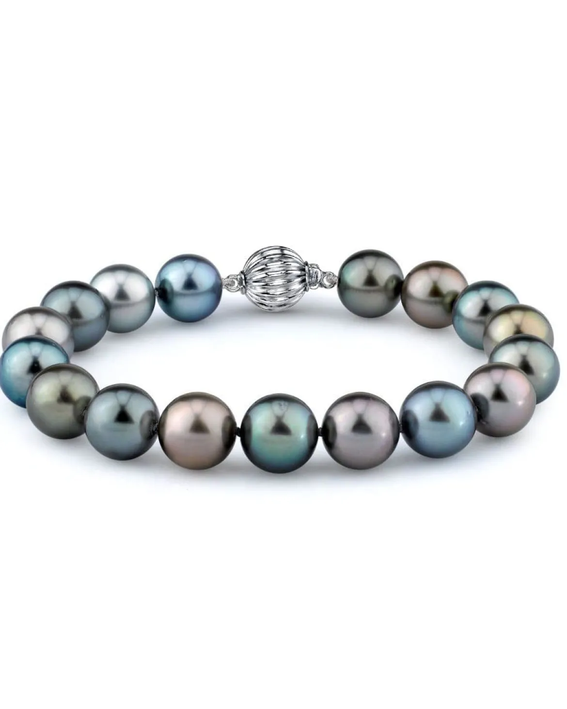 Multi-Color Tahitian Pearl Bracelet, 10.0-11.0mm
