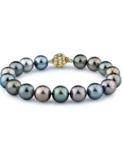 Multi-Color Tahitian Pearl Bracelet, 10.0-11.0mm