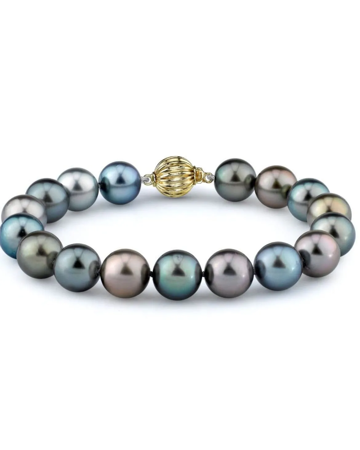 Multi-Color Tahitian Pearl Bracelet, 10.0-11.0mm