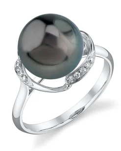 Tahitian South Sea Pearl & Diamond Ruby Ring