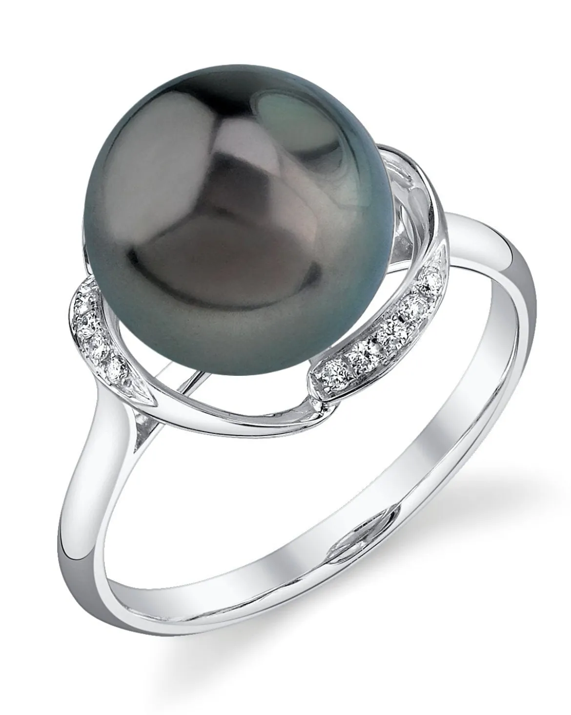 Tahitian South Sea Pearl & Diamond Ruby Ring