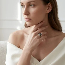 Tahitian South Sea Pearl Khilana Ring