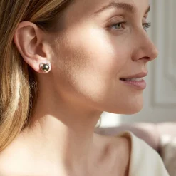 Tahitian South Sea Pearl & Diamond Amour Earrings