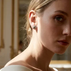 Tahitian South Sea Pearl & Diamond Amour Earrings