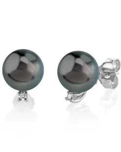 Tahitian South Sea Pearl & Diamond Sasha Earrings