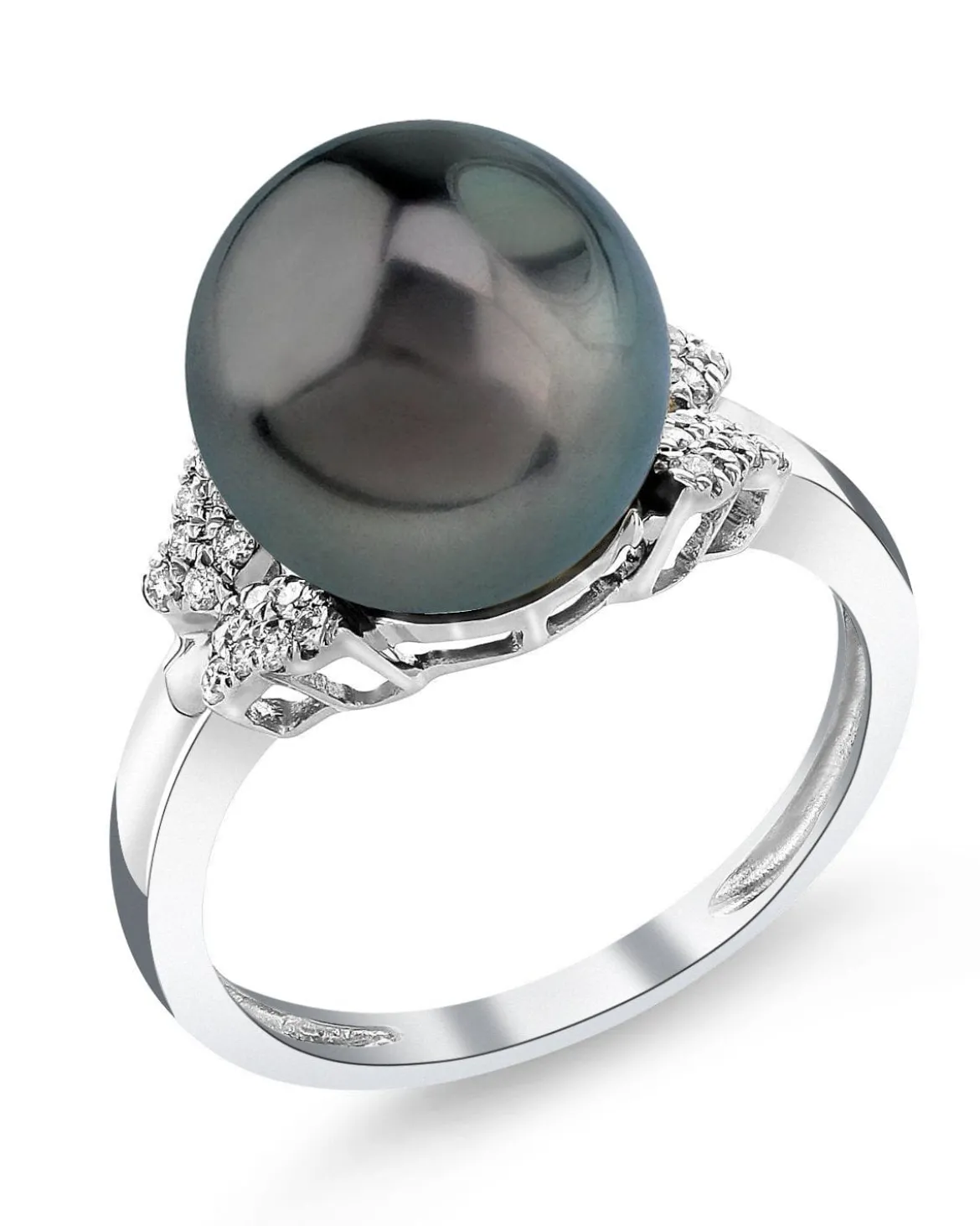 Tahitian South Sea Pearl & Diamond Nora Ring