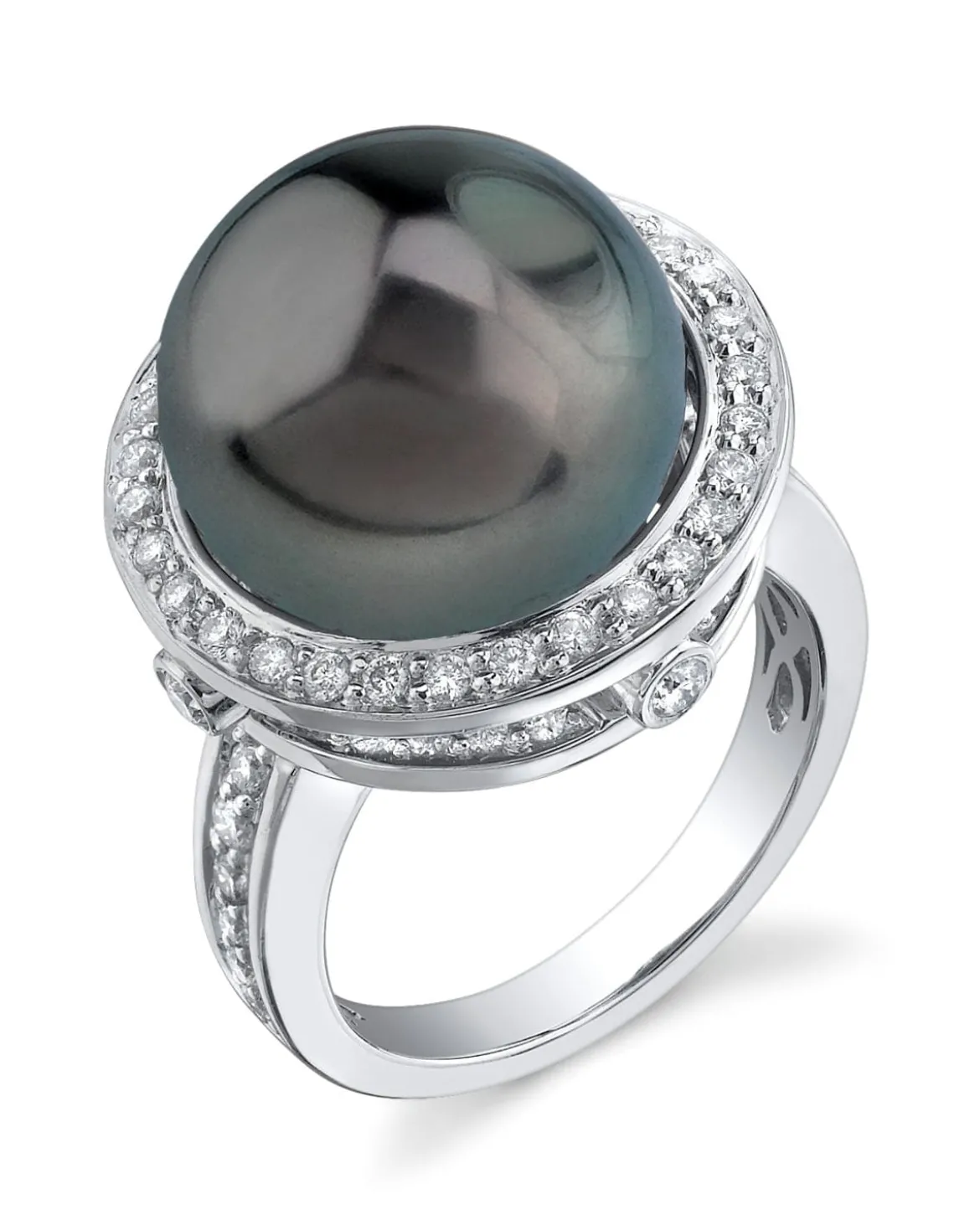 Tahitian South Sea Pearl & Diamond Bella Ring