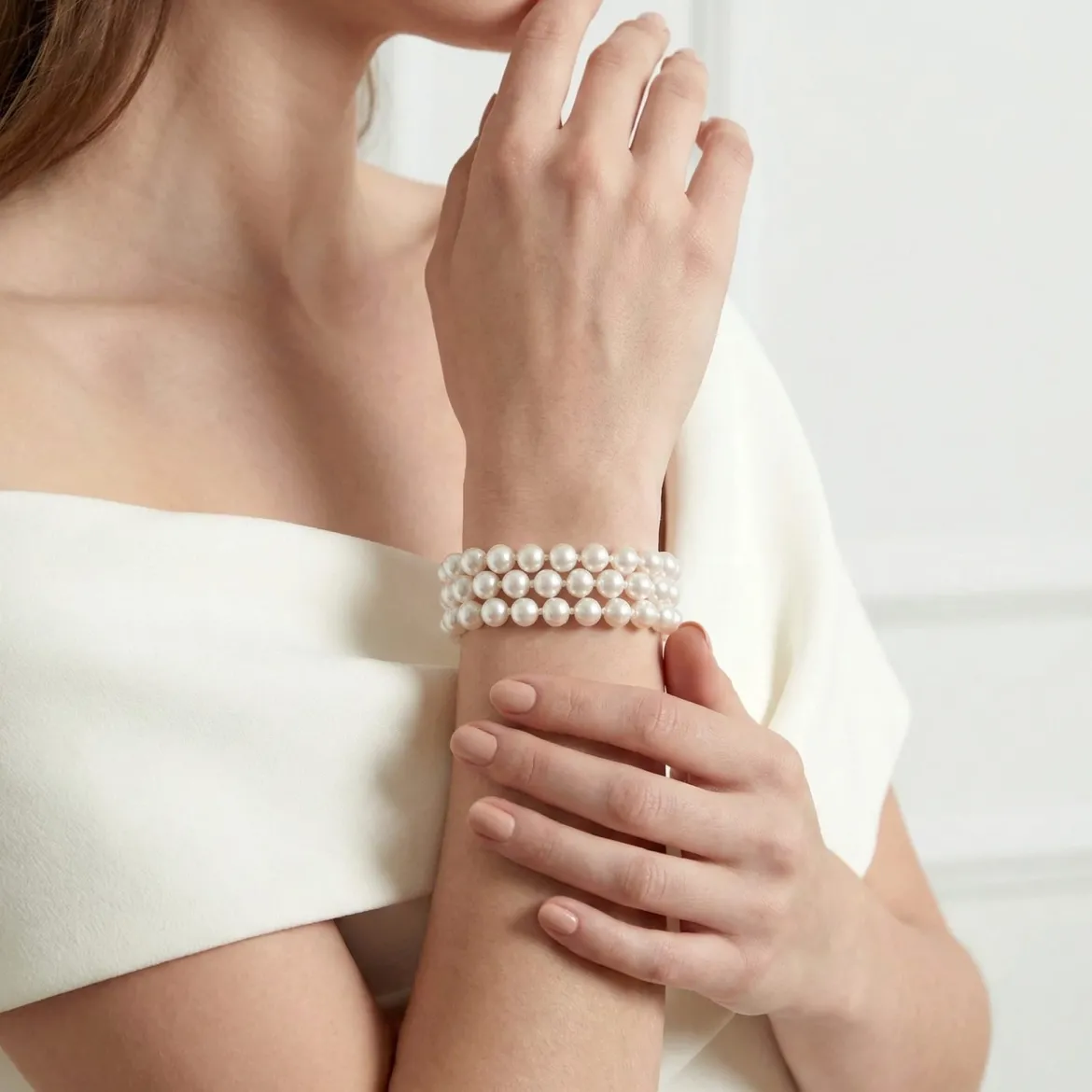 Triple Akoya Pearl Bracelet