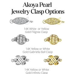 White Japanese Akoya Pearl Bracelet, 5.5-6.0mm - Choose Your Quality