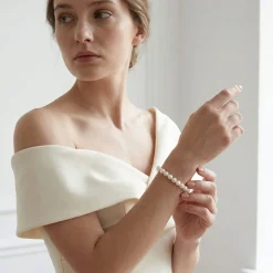White Japanese Akoya Pearl Bracelet, 8.5-9.0mm