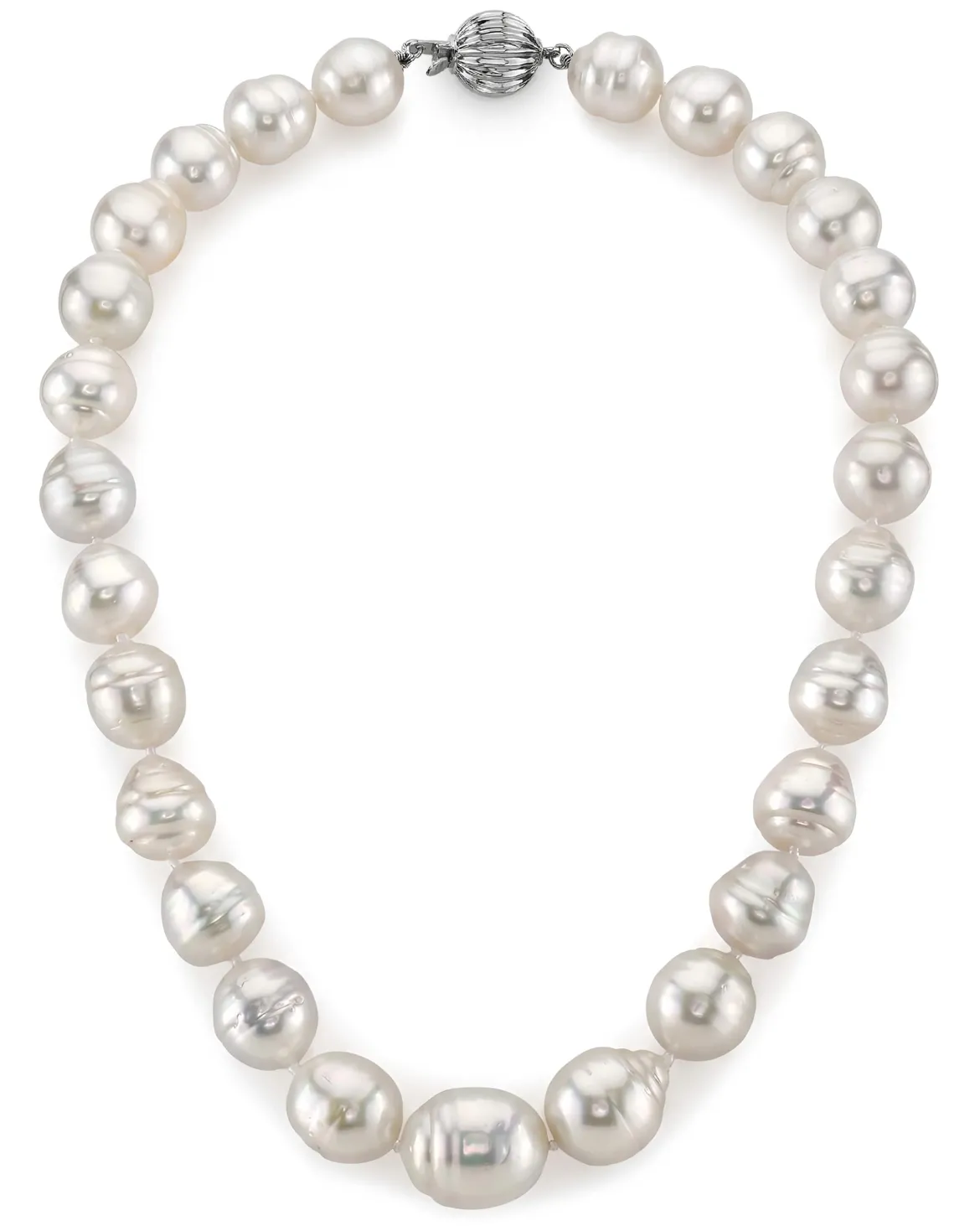 White South Sea Baroque Pearl Necklace, 13.0-17.0mm