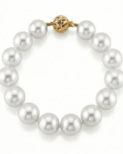 White South Sea Pearl Bracelet, 11.0-12.0mm - AAAA Quality
