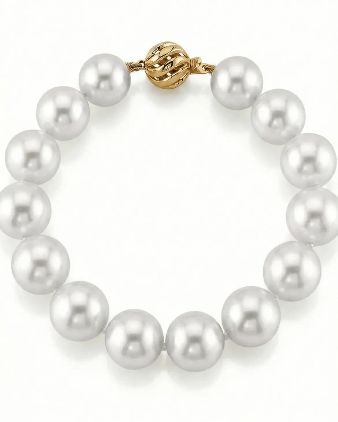 White South Sea Pearl Bracelet, 11.0-12.0mm - AAAA Quality