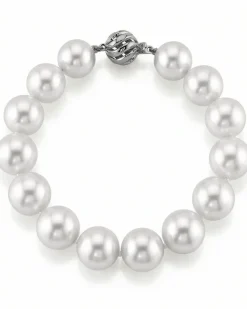 White South Sea Pearl Bracelet, 11.0-12.0mm - AAAA Quality
