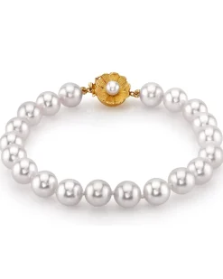 White South Sea Pearl Bracelet, 8.0-9.0mm - AAAA Quality