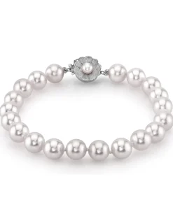 White South Sea Pearl Bracelet, 8.0-9.0mm - AAAA Quality