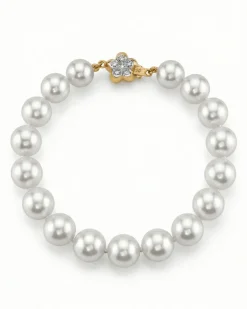 White South Sea Pearl Bracelet, 9.0-10.0mm - AAAA Quality