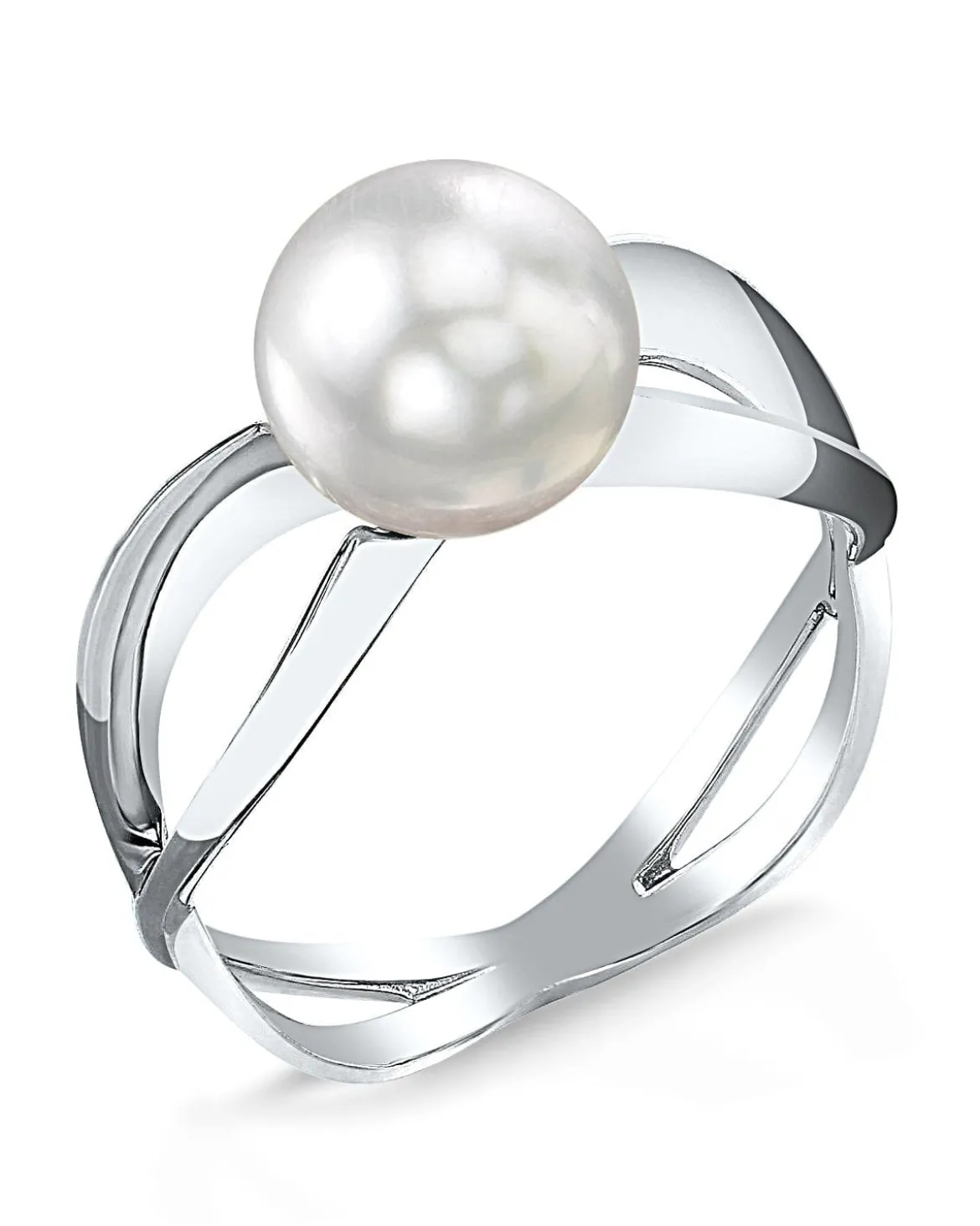 White South Sea Pearl Lana Solitaire Ring