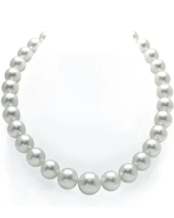White South Sea Pearl Necklace, 13.0-15.0mm