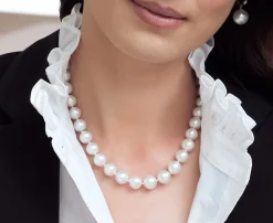 White South Sea Pearl Necklace, 9.0-11.0mm - AAAA Quality