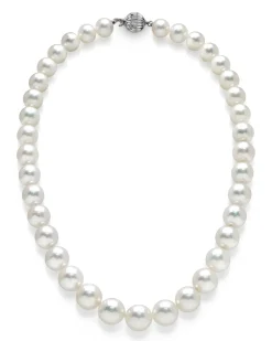 White South Sea Pearl Necklace, 9.0-11.0mm - AAAA Quality