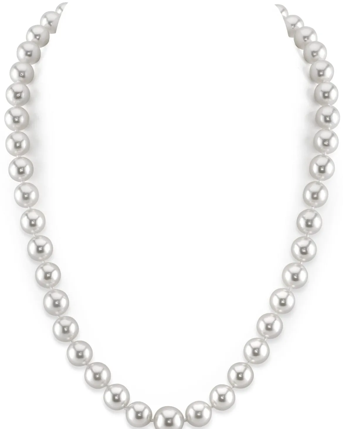 White South Sea Pearl Necklace, 8.0-10.0mm - AAAA Quality