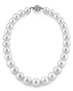 White South Sea Pearl Necklace, 13.0-15.0mm - AAAA Quality
